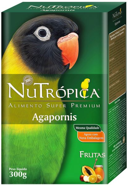 Nutrópica® Agaporni. Ração Super Premium De Alta Qualidade.