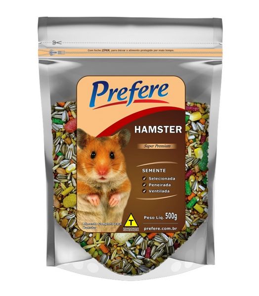 Prefere Hamster. Alimento Completo Para Hamster, Gerbil, Esquilo, Rato De Laboratório Etc