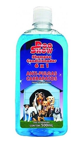 Dog Show 6 In 1, Shampoo, Condicionador, Mata: Pulgas, Carrapatos, Piolhos E Sarna