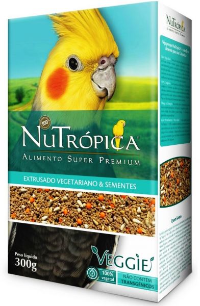 Nutrópica® Calopsita Veggie. Vegetariana E Sem Transgenicos